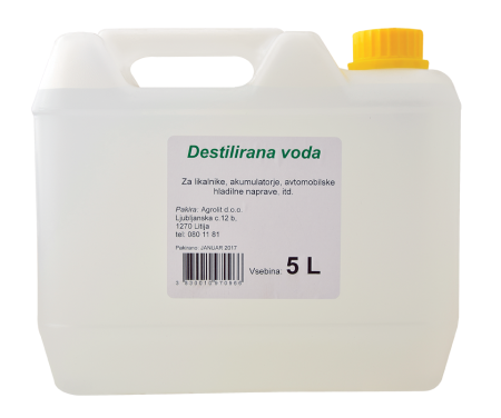 VODA DESTILIRANA 5 L - AGROLIT