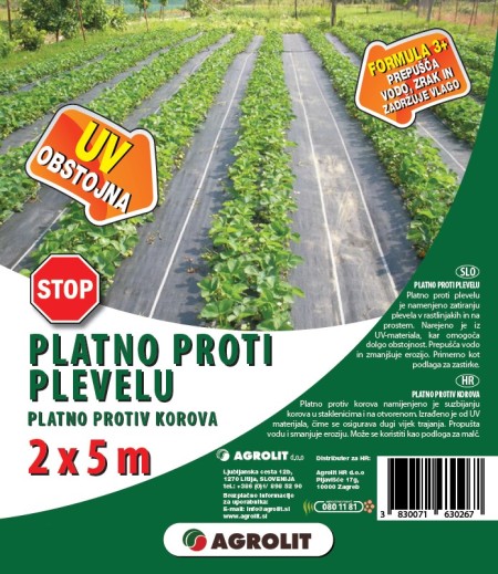 PLATNO PROTI PLEVELU    2X5M AGROLIT