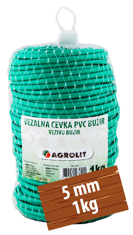 VEZALNA CEVKA PVC BUŽIR 5MM 1KG - AGROLIT