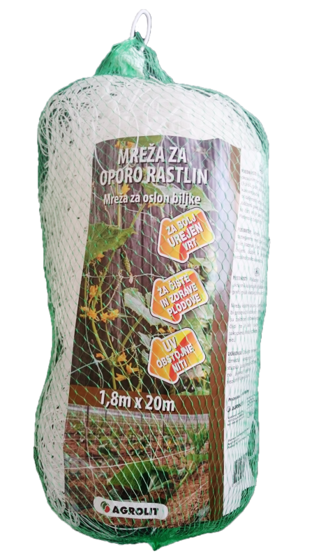 MREŽA ZA OPORO RASTLIN 1,2M X 20M - AGROLIT