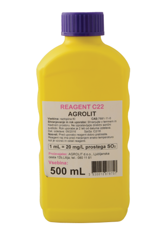 REAGENT C22 500ML - AGROLIT